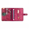 İsme Özel Çıtçıtlı Fonksiyonlu iPad Organizer - %100 Rainbow Deri - ET01002 - Fuşya