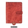 İsme Özel Çıtçıtlı Fonksiyonlu iPad Organizer - %100 Rainbow Deri - ET01002 - Kırmızı