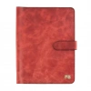 İsme Özel Çıtçıtlı Fonksiyonlu iPad Organizer - %100 Rainbow Deri - ET01002 - Kırmızı