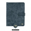 İsme Özel Çıtçıtlı Fonksiyonlu iPad Organizer - %100 Rainbow Deri - ET01002 - Lacivert