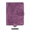 İsme Özel Çıtçıtlı Fonksiyonlu iPad Organizer - %100 Rainbow Deri - ET01002 - Mor