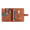 İsme Özel Çıtçıtlı Fonksiyonlu iPad Organizer - %100 Rainbow Deri - ET01002 - Tobacco