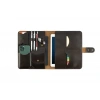 İsme Özel Çıtçıtlı Fonksiyonlu iPad Organizer - %100 Tiesto Deri - ET01003 - Koyu Kahverengi