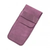 İsme Özel Çok Amaçlı Aksesuar Kılıfı - %100 Rainbow Deri - AK01002 - Mor