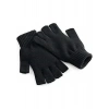 Kadın Kısa Parmaksız Triko Eldiven - Siyah