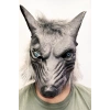 Kafaya Tam Geçmeli Lateks Mavi Gözlü Dişli Ağzı Açık Kurt Maskesi NessiWorld