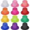 Karışık Renk Simli Silindir Parti Şapkaları (12 Adet)