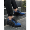 KB-X46 Kuback Siyah Sax Mavi Yüksek Siyah Taban Günlük Spor Ayakkabı