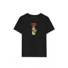 KIZ LABUBU ÇOCUK BASKILI T-SHİRT - SİYAH