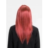 Kızıl Renk Düz Kesim Uzun Parti Peruğu Takma Saç
