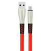Konfulon S88 Metal Uçlu Micro USB Kablo 1M 2.4A - Kırmızı