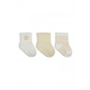 Little Love Girl 3lü Penye Soket Çorap 10137 Ekru