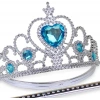 Mavi Kalpli Taşlı Tacı