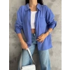 Modal oversize cepli gömlek