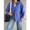 Modal oversize cepli gömlek