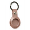 Newface Airtag Anahtarlık Deri Kılıf - Rose Gold