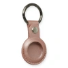 Newface Airtag Anahtarlık Deri Kılıf - Rose Gold