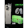 Newface Apple iPhone 17 Raze Metal Kamera Lens - Gümüş