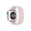 Newface Apple Watch 38mm Ayarlı Delikli Silikon Kordon - Pembe-Beyaz
