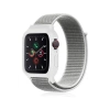 Newface Apple Watch 38mm Hasırlı Cırtcırtlı Kasalı Kordon - Beyaz