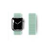 Newface Apple Watch 38mm Hasırlı Cırtcırtlı Kordon - Turkuaz