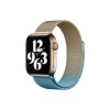 Newface Apple Watch 38mm Metal Mıknatıslı Kordon - Metalik Gold-Mavi