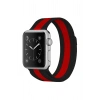 Newface Apple Watch 38mm Metal Mıknatıslı Kordon - Siyah-Kırmızı