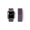 Newface Apple Watch 42mm Hasırlı Cırtcırtlı Kordon - Pembe
