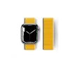 Newface Apple Watch 42mm Hasırlı Cırtcırtlı Kordon - Sarı