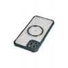 Newface iPhone 11 Pro Max Kılıf Prag Magneticsafe Kapak - Koyu Yeşil