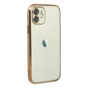 Newface iPhone 12 Kılıf Razer Lensli Silikon - Gold