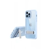 Newface iPhone 13 Pro Max Kılıf Rolet Stand Kapak - Sierra Blue