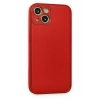 Newface iPhone 14 Plus Kılıf Coco Deri Silikon Kapak - Kırmızı