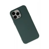 Newface iPhone 14 Pro Kılıf Nano içi Kadife Silikon - Koyu Yeşil
