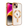 Newface iPhone 15 Kılıf Kross Magneticsafe Kapak - Turuncu