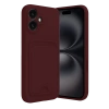 Newface iPhone 16 Kılıf Kelvin Kartvizitli Silikon - Bordo