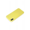 Newface iPhone X Kılıf First Silikon - Sarı