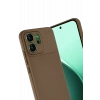 Newface Oppo Reno 14F Auto Focus Karbon Kapak - Kahverengi