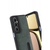 Newface Realme C65 Sara Kartvizitli Deri Kılıf - Yeşil