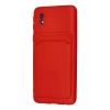 Newface Samsung Galaxy A01 Core Kılıf Kelvin Kartvizitli Silikon - Kırmızı