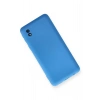 Newface Samsung Galaxy A01 Core Kılıf Nano içi Kadife Silikon - Mavi