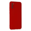 Newface Samsung Galaxy A03S Kılıf Nano içi Kadife Silikon - Kırmızı