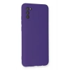 Newface Samsung Galaxy A03S Kılıf Nano içi Kadife Silikon - Mor