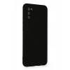 Newface Samsung Galaxy A03S Kılıf Nano içi Kadife Silikon - Siyah