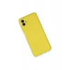 Newface Samsung Galaxy A04 Kılıf Nano içi Kadife Silikon - Sarı