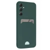 Newface Samsung Galaxy A16 5G Kılıf Kelvin Kartvizitli Silikon - Koyu Yeşil