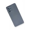 Newface Samsung Galaxy A72 Kılıf Nano içi Kadife Silikon - Gri