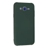 Newface Samsung Galaxy J7 Kılıf Nano içi Kadife Silikon - Koyu Yeşil