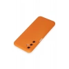Newface Samsung Galaxy M14 5G Kılıf Nano içi Kadife Silikon - Turuncu