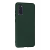 Newface Samsung Galaxy S20 Kılıf Nano içi Kadife Silikon - Koyu Yeşil